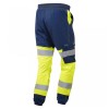 Leo Workwear Hawkridge Class 1 Stretch Trousers Hi-Vis Yellow / Navy